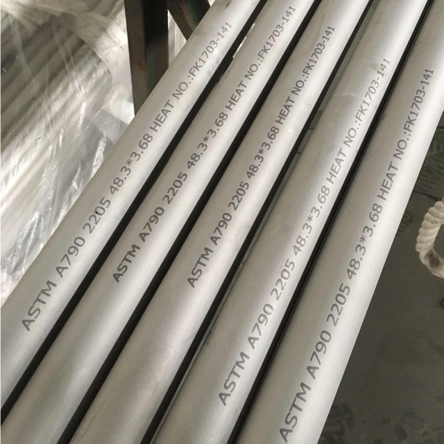 Transit de líquido redondo S32205 2205 Tubo de acero inoxidable de grado dúplex sin costura TUV